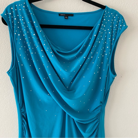 CHAUS SKY BLUE TOP - Picture 2 of 8